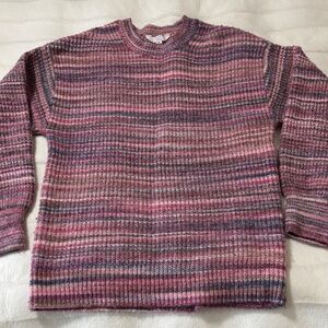 Time and Tru Multicolor Women’s Crewneck Sweater